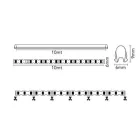 UNIVERSO Hajlítható led szalag szilikon fedlappal DC:24V 120D-10w/méter piros IP20 6x9mm 10méter 3év