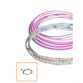   UNIVERSO Hajlítható led szalag szilikon fedlappal DC:24V 120D-10w/méter lila IP20 6x9mm 10méter 3év