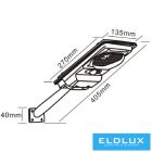 UNIVERSO Solar utcai lámpa 3w-6V 3.2V-2.5AH 150lm 7000k IP65 fekete