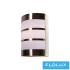 UNIVERSO Kültéri fali lámpa 1xE27 max.11w IP44 króm/fehér 165x90x210mm 5év