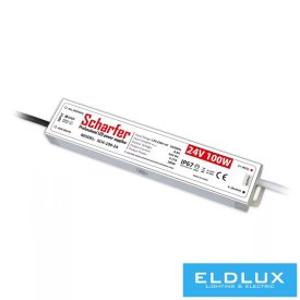   Scharfer kültéri LED Tápegység 24V/4.17A 100Watt IP67 7 év garancia