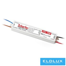   Scharfer kültéri LED Tápegység 24V/0.75A 18Watt IP67 7 év garancia