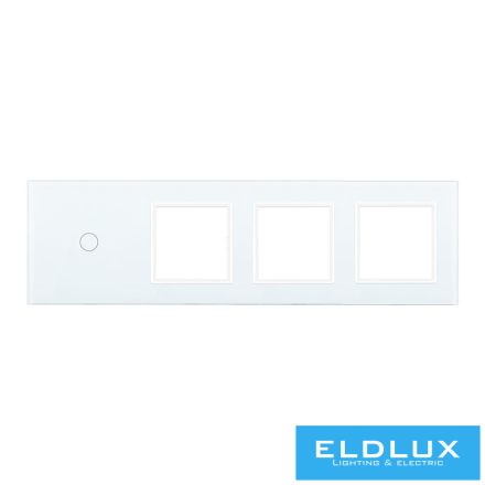 ELDLUX ELDTREND négyes sorolókeret (kapcsolóhoz + 3×dugaljhoz)
