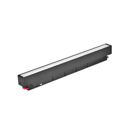 UNIVERSO Mágneses sínbe szerelhető lineáris lámpa DC:48V 12w 1180lm CCT.Kap RA90 IP20 Fekete 300x45x24mm