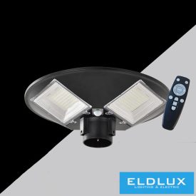   UNIVERSO Solar UFO lámpa 3.2V-10AH 1000lm 7000k IP65 fekete ø420x125mm