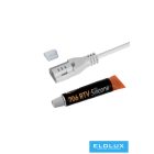 UNIVERSO ES24V széria vízálló LED szalaghoz betápkábel vízzáró szilikonnal