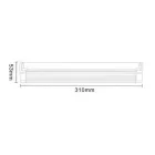 UNIVERSO T5 LED lámpatest 6w 780lm CCT.Kap IP20 310x53mm átlátszó burával