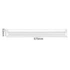 UNIVERSO T5 LED lámpatest 12w 1560lm CCT.Kap IP20 575x53mm átlátszó burával