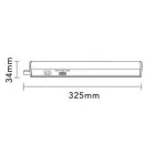 UNIVERSO T5 LED lámpa kapcsolóval és opál burával 5w 560lm CCT.Kap IP20 325x34mm