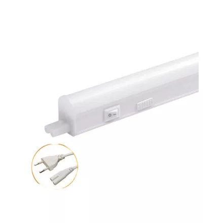 UNIVERSO T5 LED lámpa kapcsolóval és opál burával 9w 1000lm CCT.Kap IP20 585x34mm