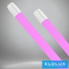 UNIVERSO T8 üveges LED fénycső 2 oldalos 18w rózsaszín fényű 610lm 1200mm fehér