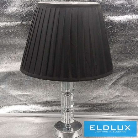 ELDLUX SHINY kristályüveg asztali lámpatest Króm E27