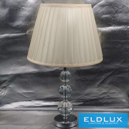SHINY kristályüveg asztali lámpatest Króm E27