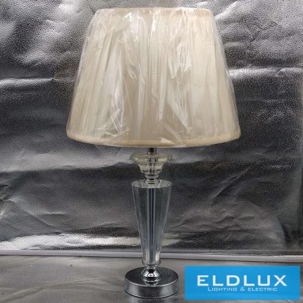 ELDLUX SHINY kristályüveg asztali lámpatest Króm E27