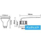 UNIVERSO Spot lámpa a GU10 helyett 9w 660lm 4000k D50x30mm IP20 5év