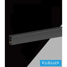   UNIVERSO Rugós mágneses sülyesztett sínrendszer DC:48V Max.16A IP20 Fekete 1998x50x40mm