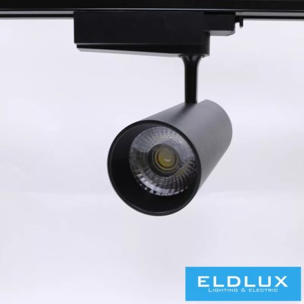 ELDLUX Egyfázisú sínes lámpa 18W 1440lm 4000K IP20 fekete