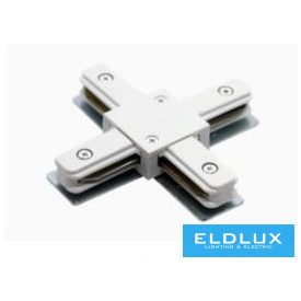 ELDLUX Egyfázisú sínhez X alakú csatlakozó fehér