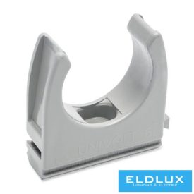   DIETZEL Csőbilincs MÜII világosszürke 20mm-csőátmérőhöz műanyag 1db csőhöz szürke sorolható CL 20