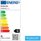 ELDLUX Kristály üveg fali lámpa LED 6W CCT 480lm IP20 160*110*230mm