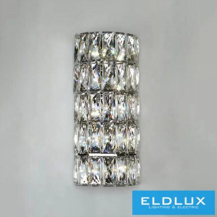 ELDLUX Kristály üveg fali lámpa LED 10W CCT 800lm IP20 160*110*390mm
