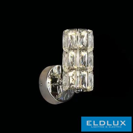 ELDLUX Kristály üveg fali lámpa LED 6W CCT 480lm IP20 100*180*150mm