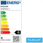 ELDLUX Kristály üveg fali lámpa LED 6W CCT 480lm IP20 100*180*150mm