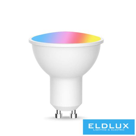 ELDLUX Smart Home WiFi-s izzó GU10 4.5W450lm RGB+CCT