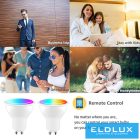 ELDLUX Smart Home WiFi-s izzó GU10 4.5W450lm RGB+CCT