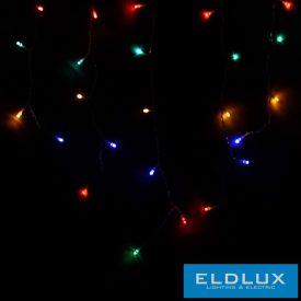   WISDOM fényfüzér multi fényű 200LED 4x0.6m átlátszó kábellel Max Cs. 4db 8 fun. IP44