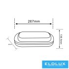 UNIVERSO Mennyezeti lámpa 23w 3300lm CCT.kap IP65 Fehér 267x136x44mm