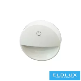   UNIVERSO LED ÉJJELI LÁMPA KAPCSOLÓVAL IP20 0.6W 3000K 12lm Fehér