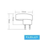UNIVERSO LED ÉJJELI LÁMPA KAPCSOLÓVAL IP20 0.6W 6500K 12lm Fehér