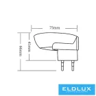 UNIVERSO LED MOZGÁSÉRZÉKELŐS ÉJJELI LÁMPA IP20 0.4W 4000K 7lm Fehér