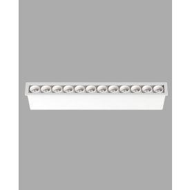   UNIVERSO Süllyesztett spot lámpa 20w 1400lm CCT.kap RA90 24° IP20 Fehér 240x31x40mm kivágás:236x27mm 5év