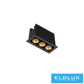   UNIVERSO süllyesztett spot lámpa 6W 360lm 6000k 24° IP20 69x31mm Fekete/Arany