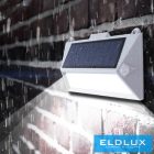 UNIVERSO Solar fali lámpa PIR 5V 0.8w 150lm 3000k IP65 szürke