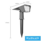 UNIVERSO Solar lámpa PIR 5V 2w 300lm 3000k IP65 fekete