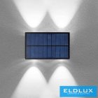 UNIVERSO Solar fali lámpa 5V 1w 60lm 6500k IP65 fekete 170x80x73mm