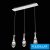ELDLUX MEDÚZA függeszték 3×5W NW króm