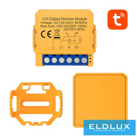 Avatto Okos fényerőszabályozó kapcsolómodul 1-áramkörös AC:100-240V max.150w ZigBee Tuya