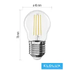 EMOS LED izzó Filament Mini Globe / E27 / 1,8 W (25 W) / 250 lm / Meleg fehér